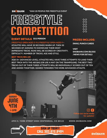 2023 SNÖBAHN FREESTYLE Competition: June 4th, 1:00 pm - 5:00 pm